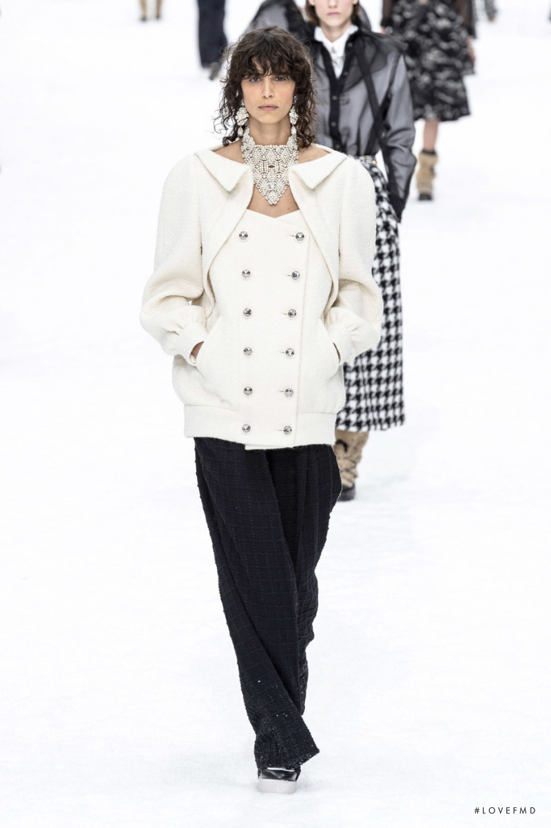 Mica Arganaraz featured in  the Chanel fashion show for Autumn/Winter 2019