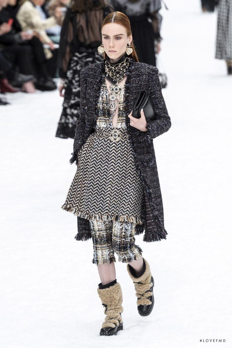 Kiki Willems featured in  the Chanel fashion show for Autumn/Winter 2019