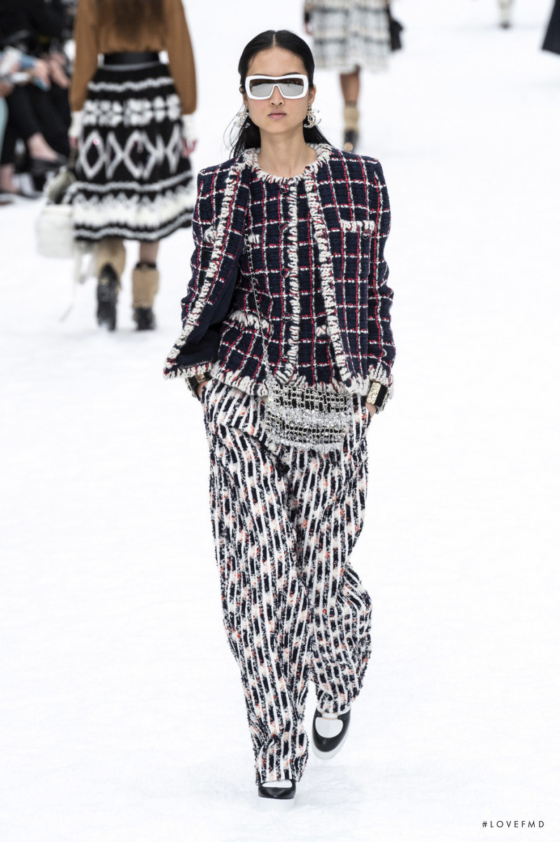 Jing Wen featured in  the Chanel fashion show for Autumn/Winter 2019