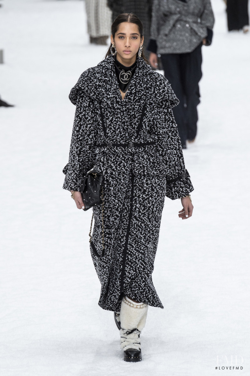 Yasmin Wijnaldum featured in  the Chanel fashion show for Autumn/Winter 2019