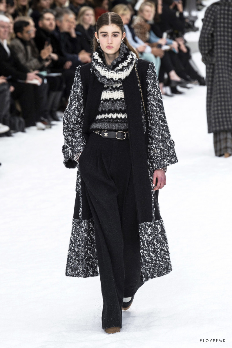 Nina Fresneau featured in  the Chanel fashion show for Autumn/Winter 2019
