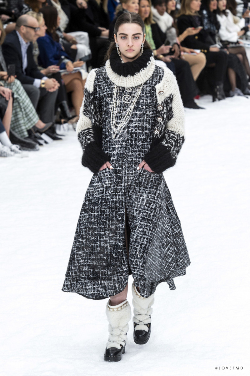 Alyssah Paccoud featured in  the Chanel fashion show for Autumn/Winter 2019