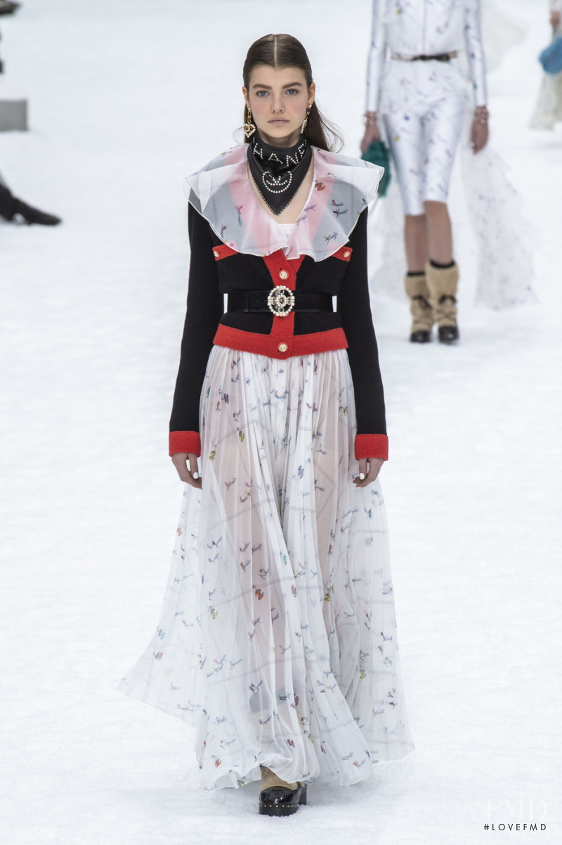 Mathilde Henning featured in  the Chanel fashion show for Autumn/Winter 2019