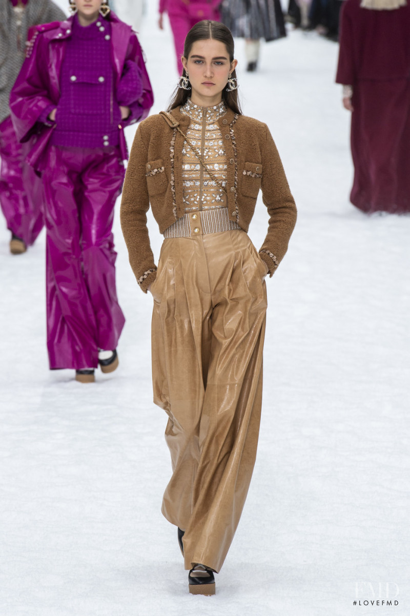 Vika Evseeva featured in  the Chanel fashion show for Autumn/Winter 2019