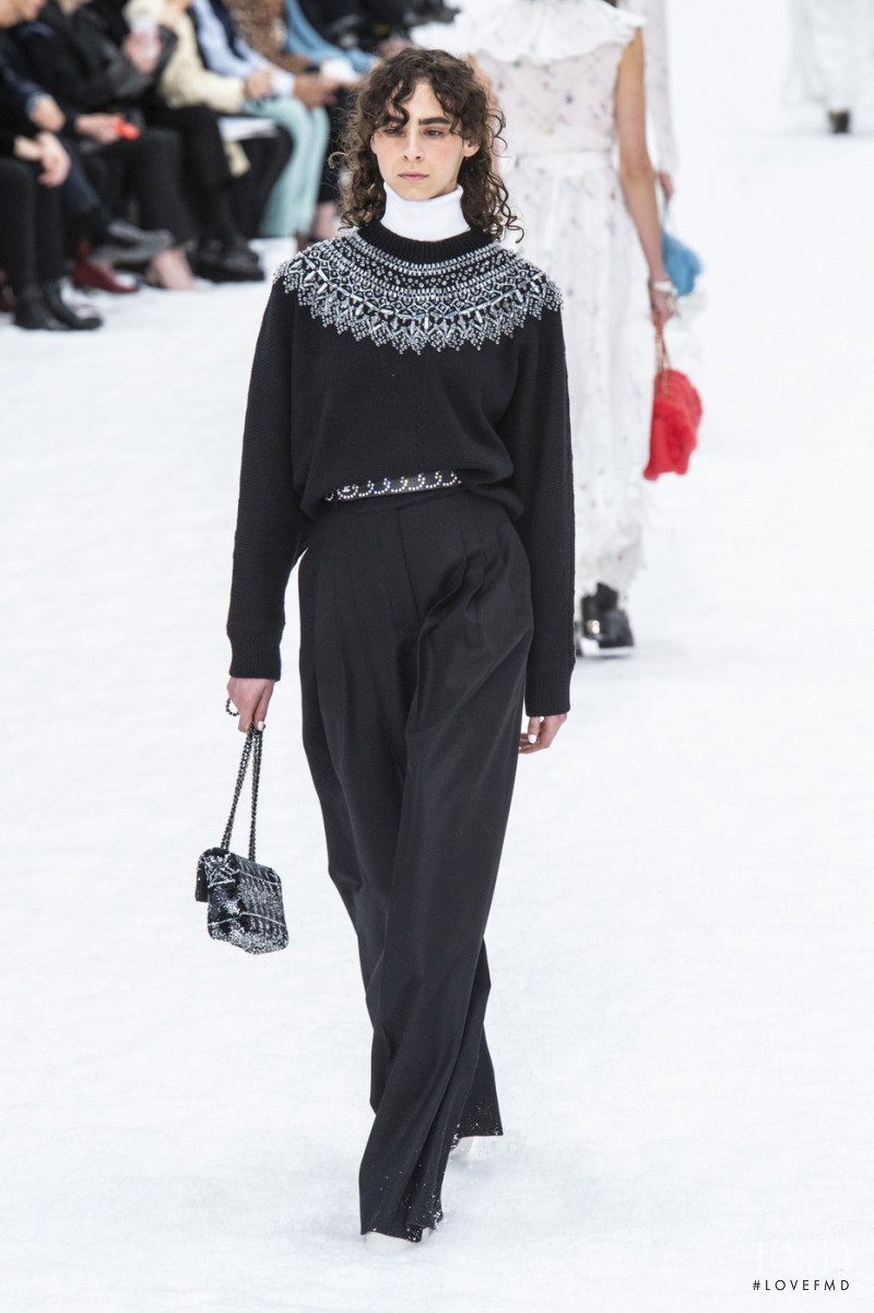 Sarah Emerson Lang featured in  the Chanel fashion show for Autumn/Winter 2019