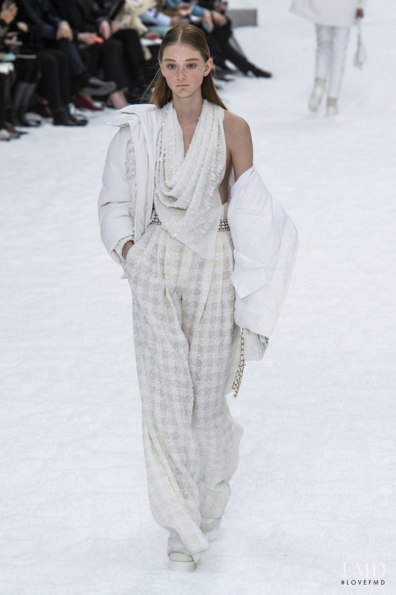 Sara Grace Wallerstedt featured in  the Chanel fashion show for Autumn/Winter 2019