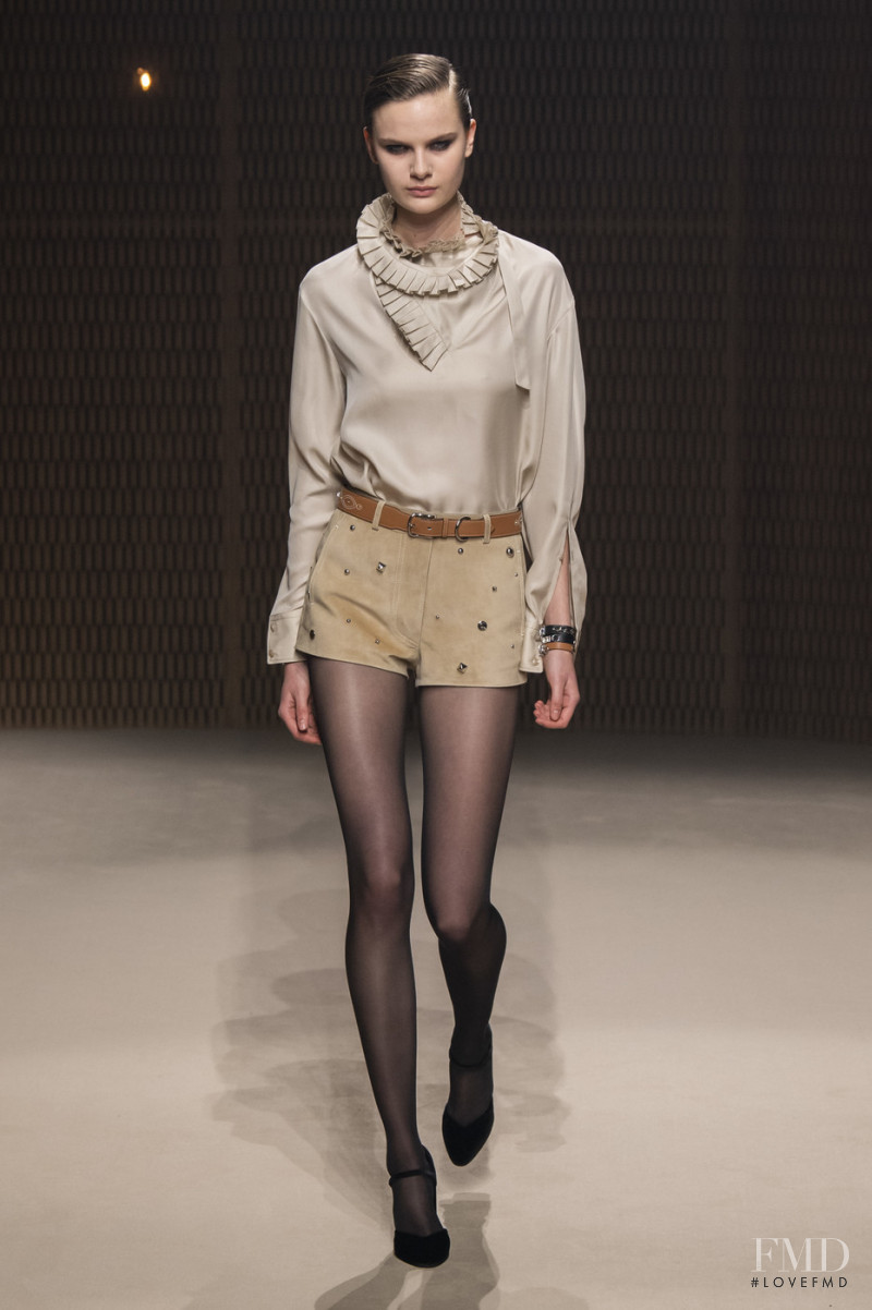 Cecilia Sundström featured in  the Hermès fashion show for Autumn/Winter 2019