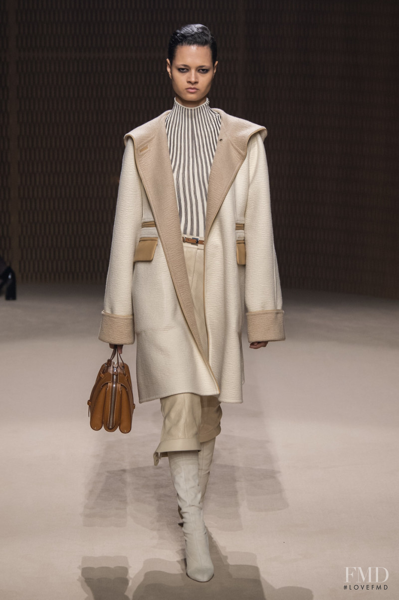 Amanda Martins featured in  the Hermès fashion show for Autumn/Winter 2019