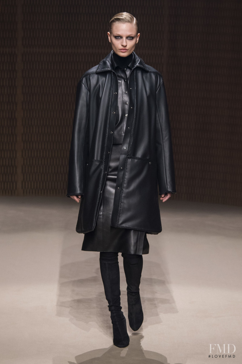 Frederikke Sofie Falbe-Hansen featured in  the Hermès fashion show for Autumn/Winter 2019