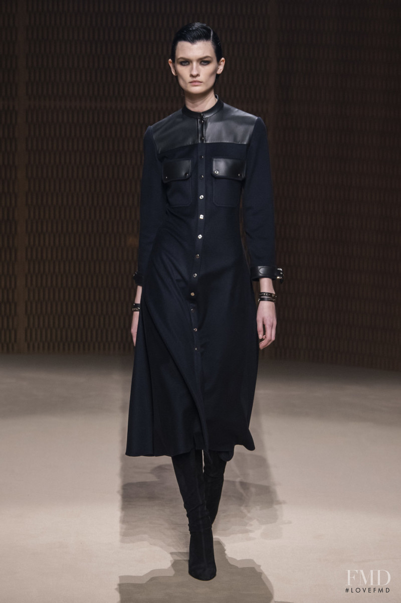 Lara Mullen featured in  the Hermès fashion show for Autumn/Winter 2019