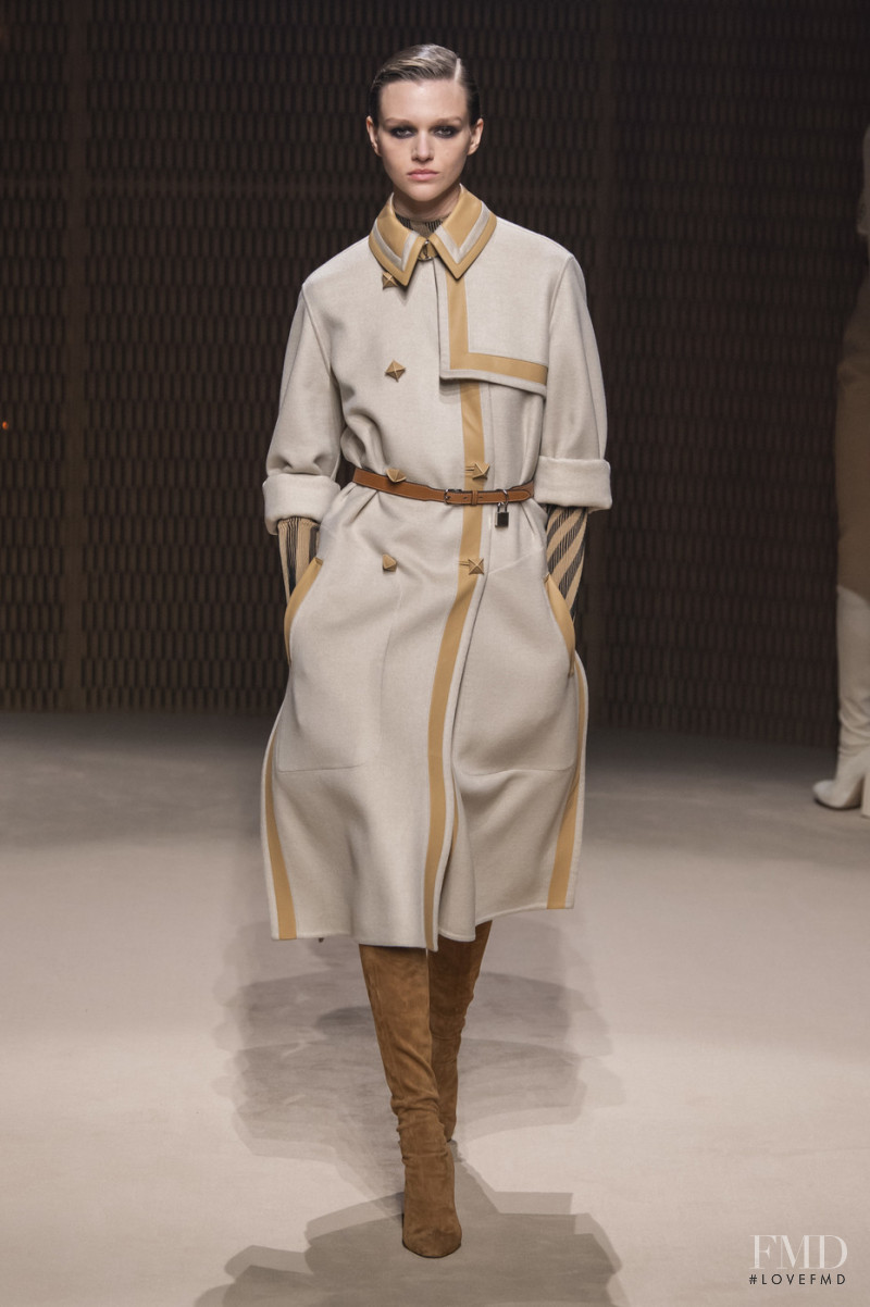 Natalie Ogg featured in  the Hermès fashion show for Autumn/Winter 2019