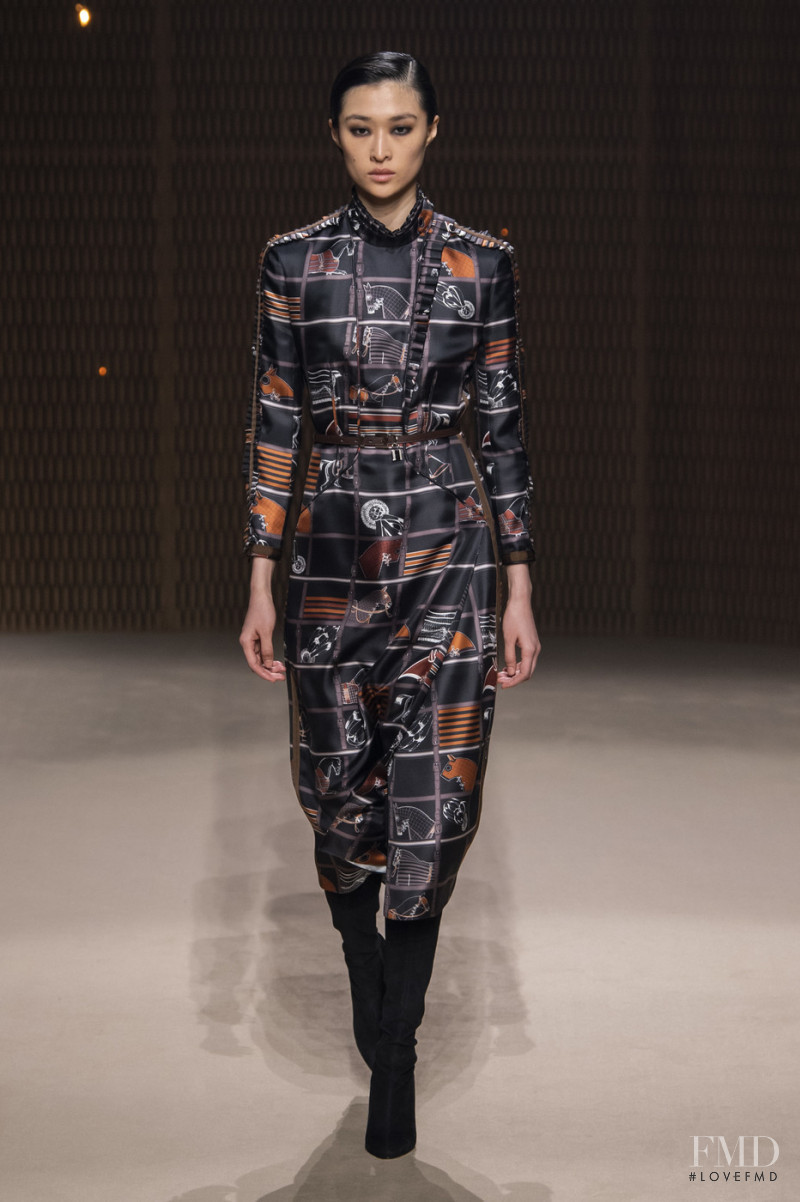 Chu Wong featured in  the Hermès fashion show for Autumn/Winter 2019