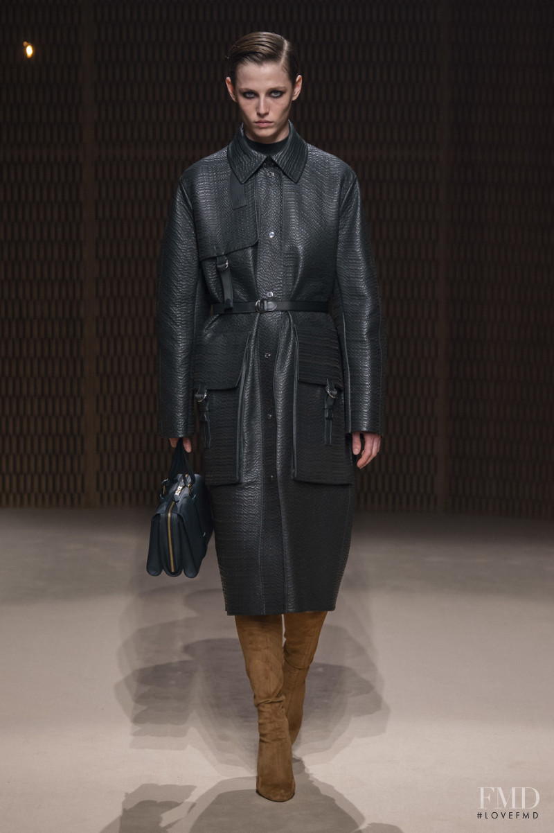 Emily Gafford featured in  the Hermès fashion show for Autumn/Winter 2019