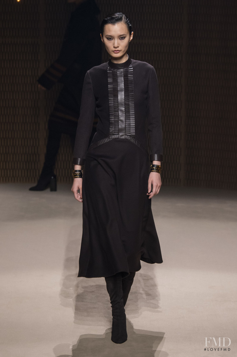 Liu Chunjie featured in  the Hermès fashion show for Autumn/Winter 2019