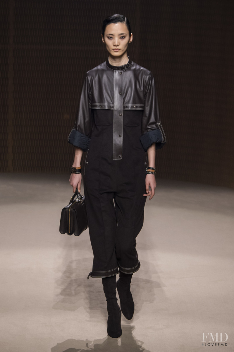 Liu Huan featured in  the Hermès fashion show for Autumn/Winter 2019