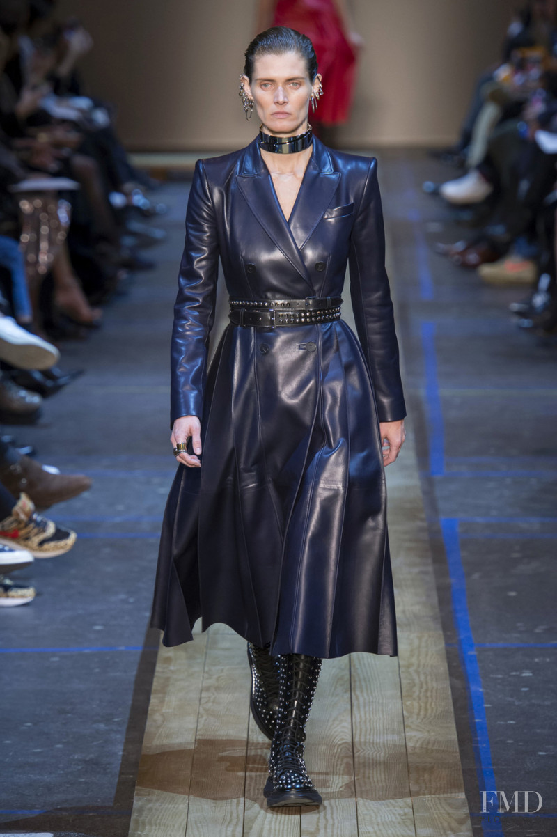 Malgosia Bela featured in  the Alexander McQueen fashion show for Autumn/Winter 2019