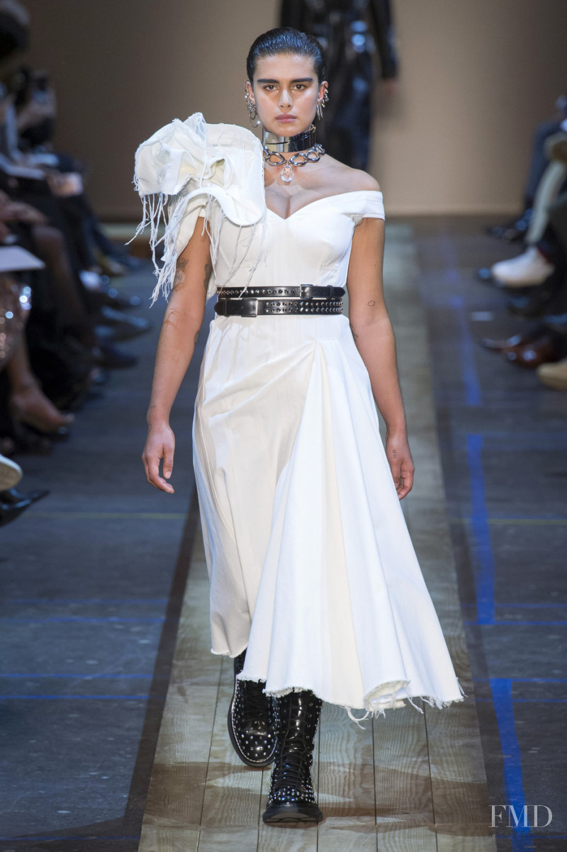Jill Kortleve featured in  the Alexander McQueen fashion show for Autumn/Winter 2019
