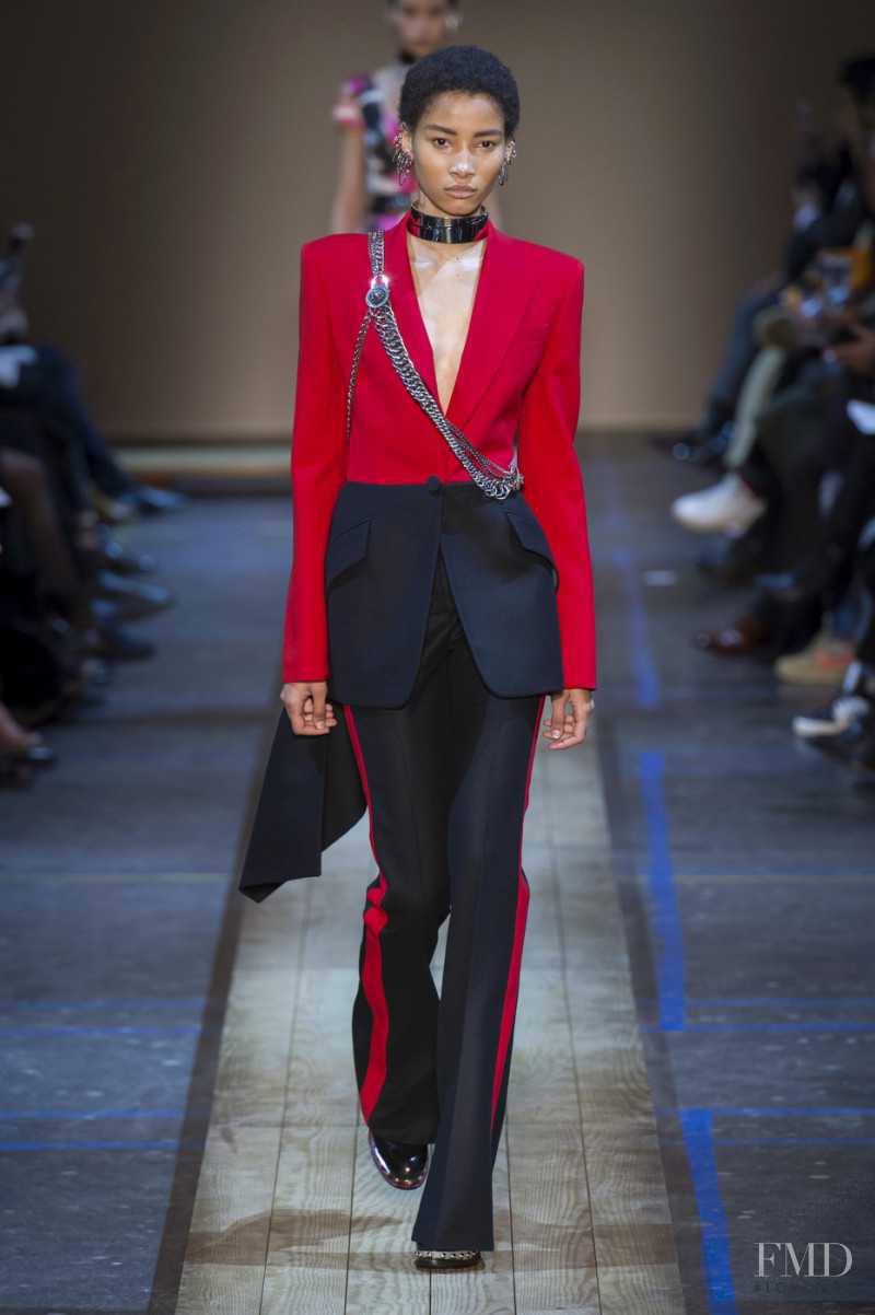 Lineisy Montero featured in  the Alexander McQueen fashion show for Autumn/Winter 2019