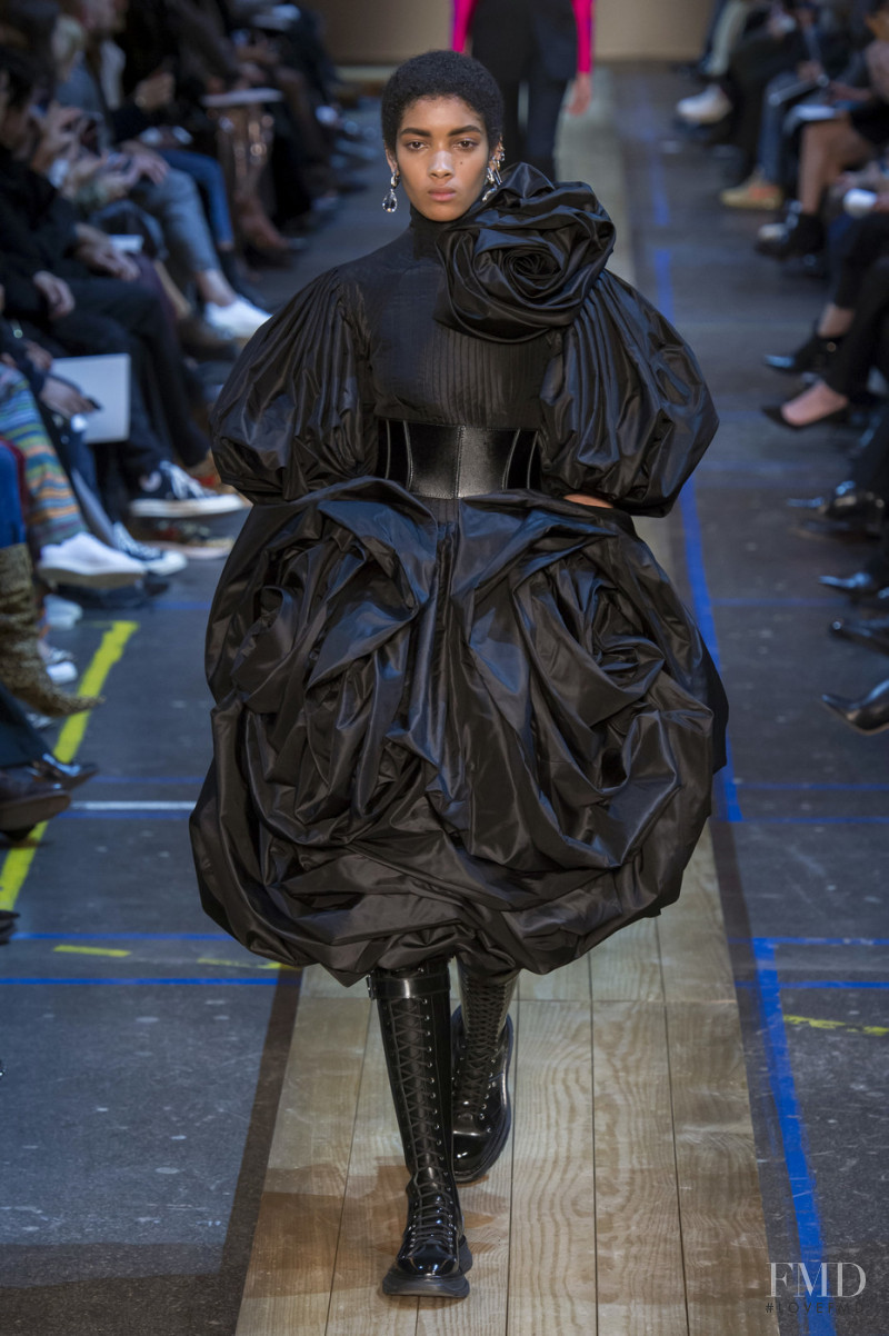 Licett Morillo featured in  the Alexander McQueen fashion show for Autumn/Winter 2019