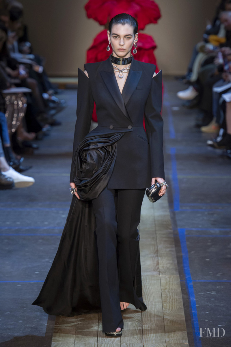 Vittoria Ceretti featured in  the Alexander McQueen fashion show for Autumn/Winter 2019