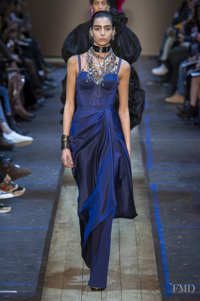 Nora Attal featured in  the Alexander McQueen fashion show for Autumn/Winter 2019