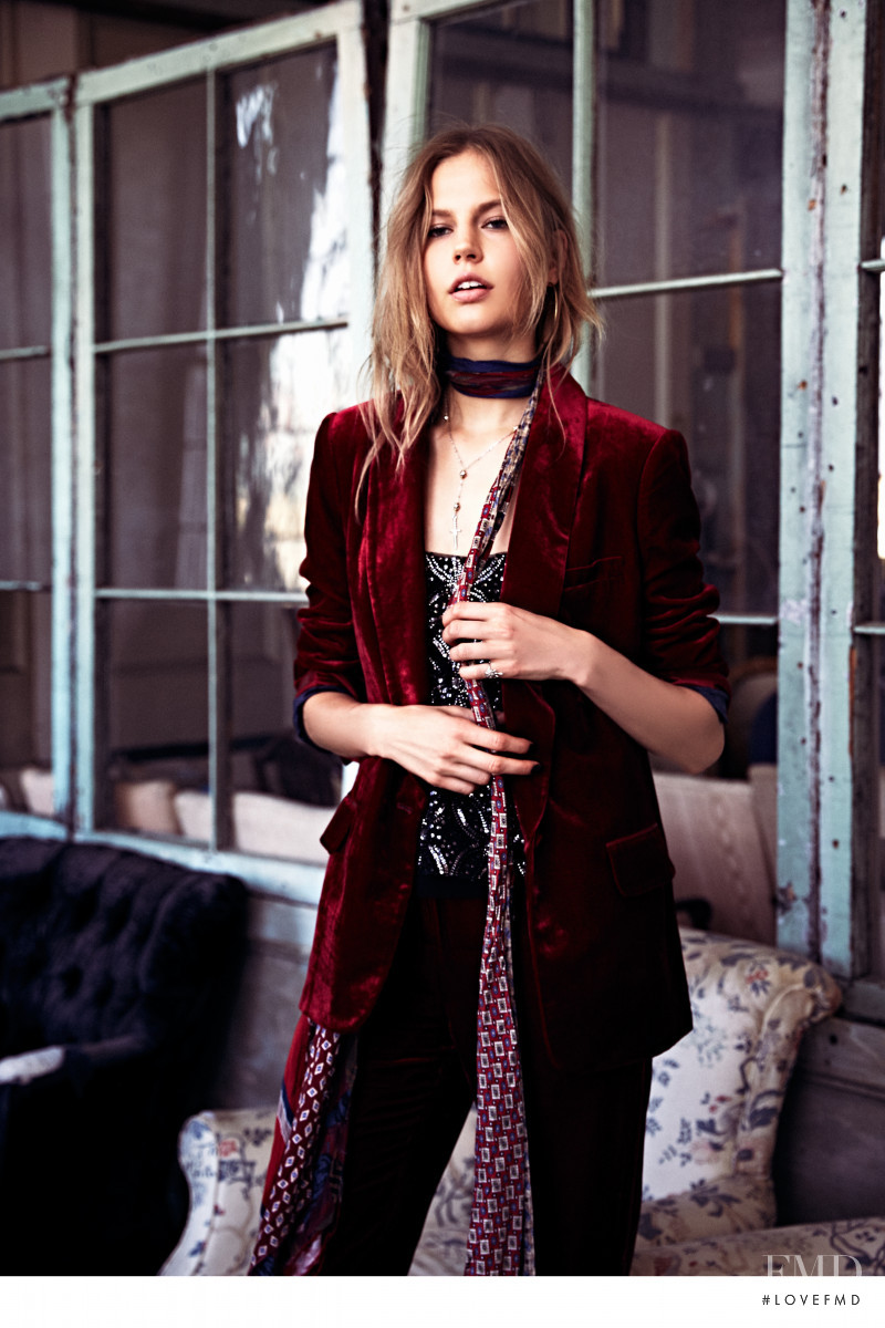 Elisabeth Erm featured in  the Free People lookbook for Winter 2015