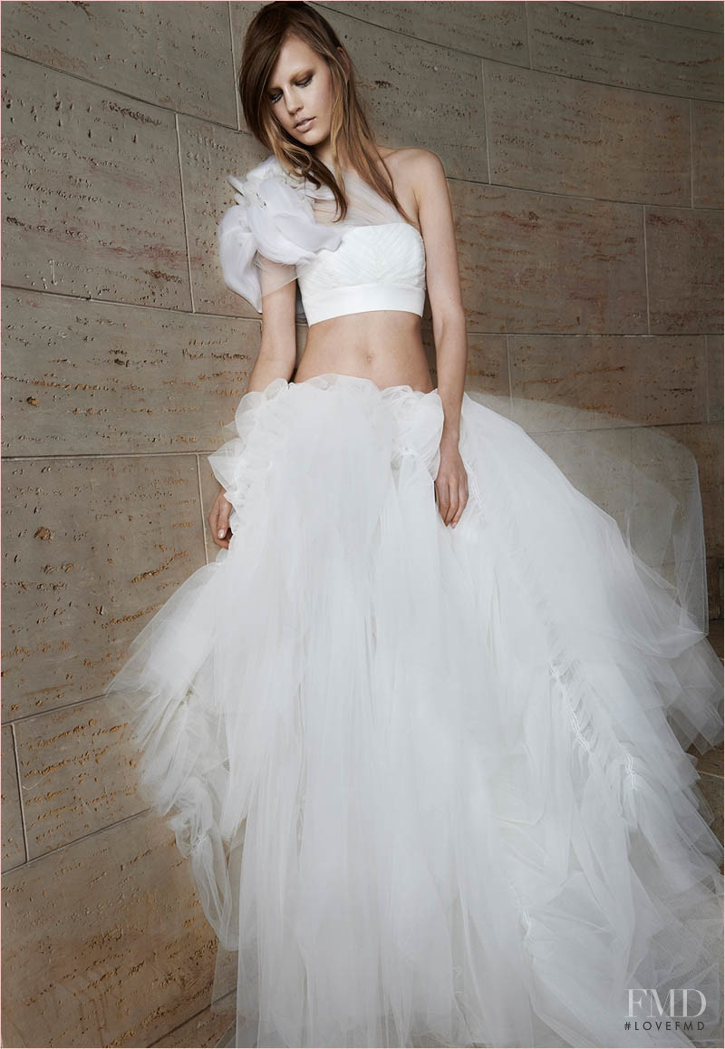 Elisabeth Erm featured in  the Vera Wang Bridal House lookbook for Spring/Summer 2014