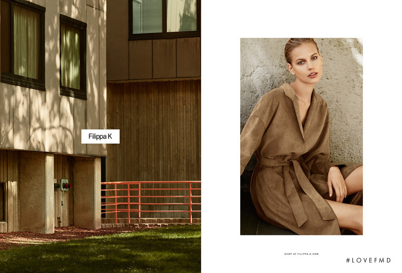 Elisabeth Erm featured in  the Filippa K advertisement for Spring/Summer 2015