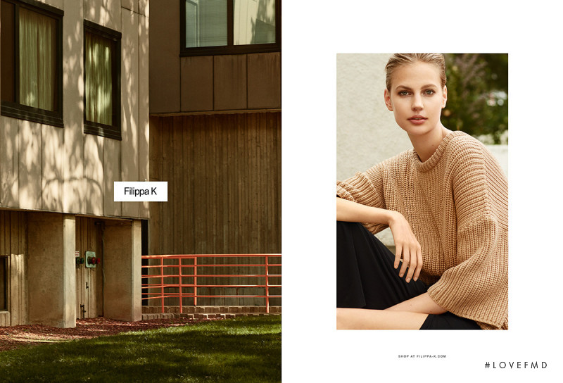 Elisabeth Erm featured in  the Filippa K advertisement for Spring/Summer 2015