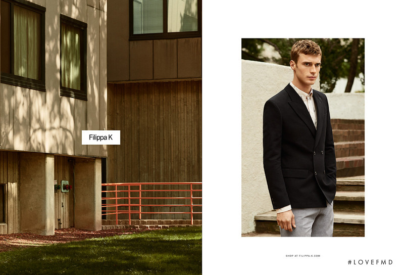 Clement Chabernaud featured in  the Filippa K advertisement for Spring/Summer 2015