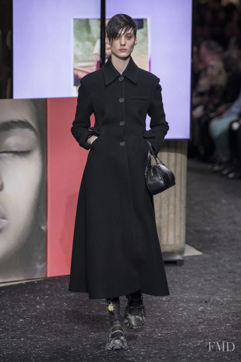 Bo Gebruers featured in  the Miu Miu fashion show for Autumn/Winter 2019