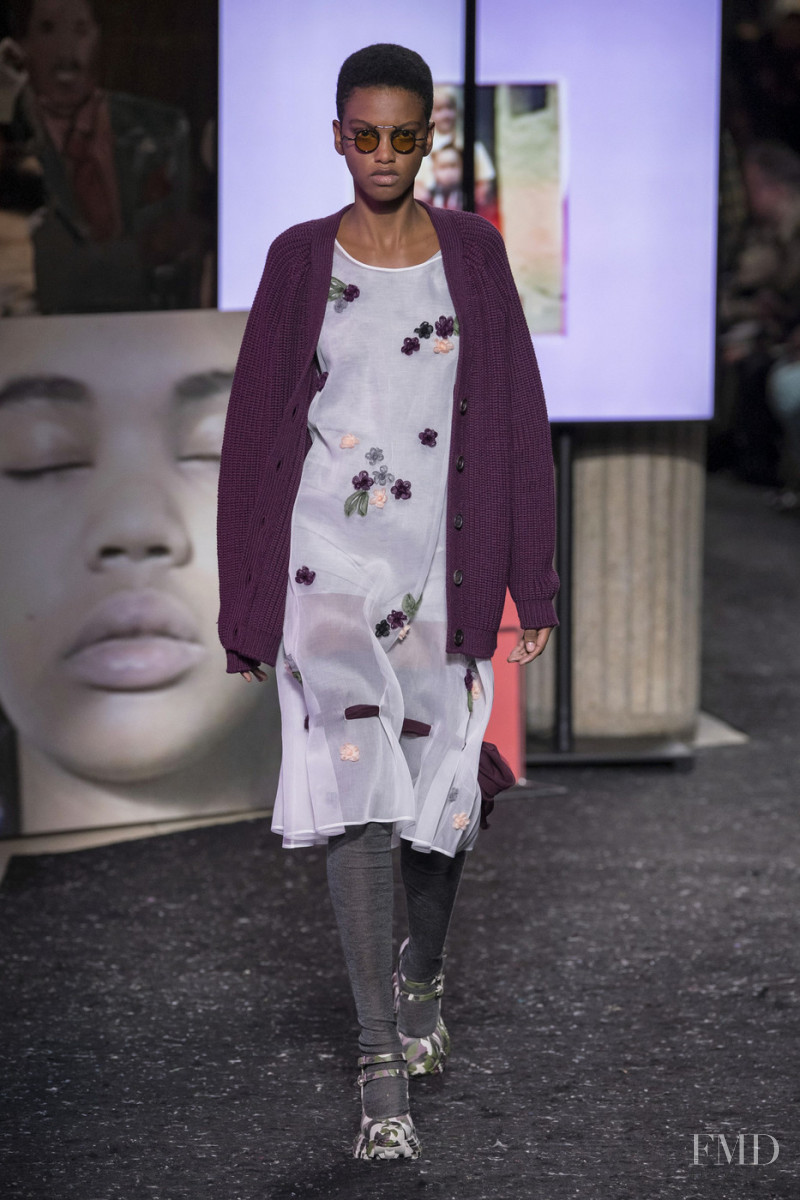 Ana Barbosa featured in  the Miu Miu fashion show for Autumn/Winter 2019