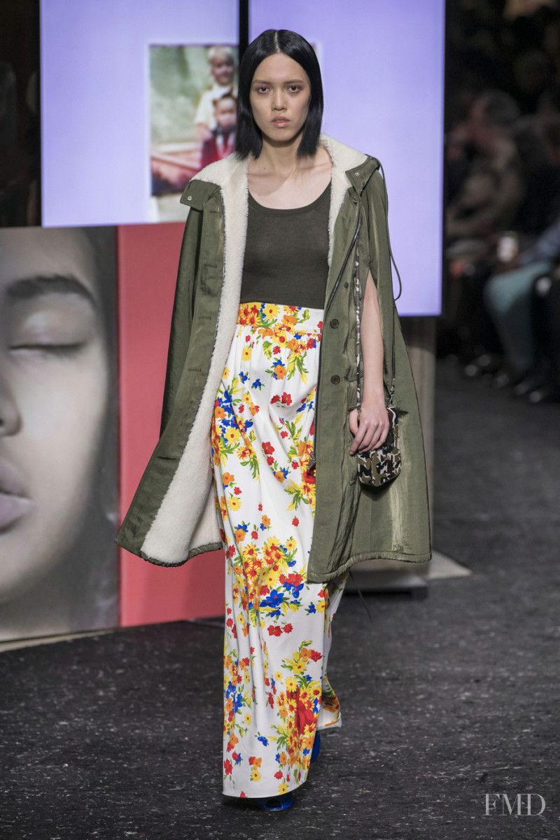 Chen  Yuan Yuan featured in  the Miu Miu fashion show for Autumn/Winter 2019