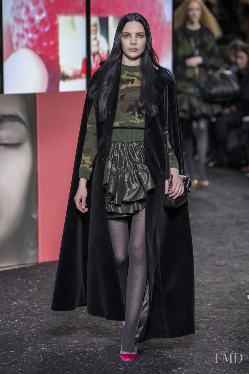 Anastasia Koroleva featured in  the Miu Miu fashion show for Autumn/Winter 2019