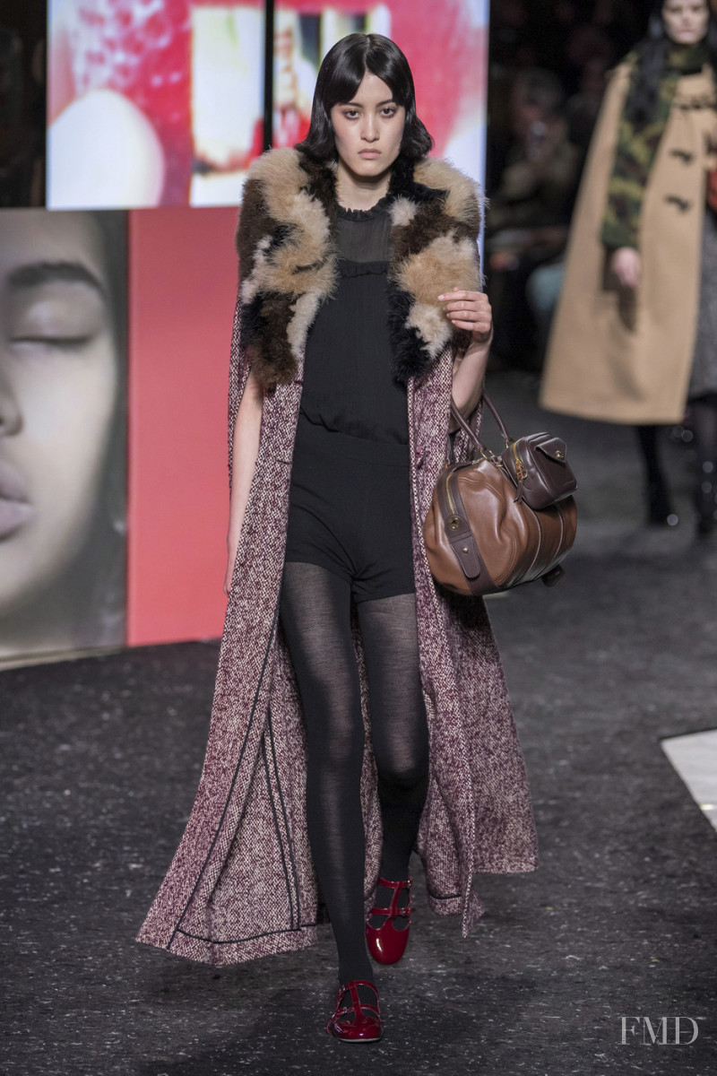 Cami You-Ten featured in  the Miu Miu fashion show for Autumn/Winter 2019