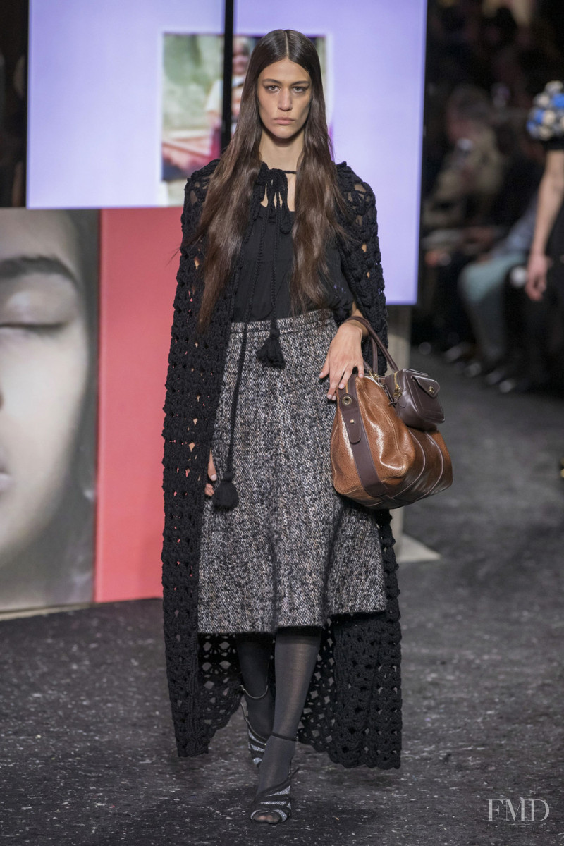Pilar Boeris featured in  the Miu Miu fashion show for Autumn/Winter 2019