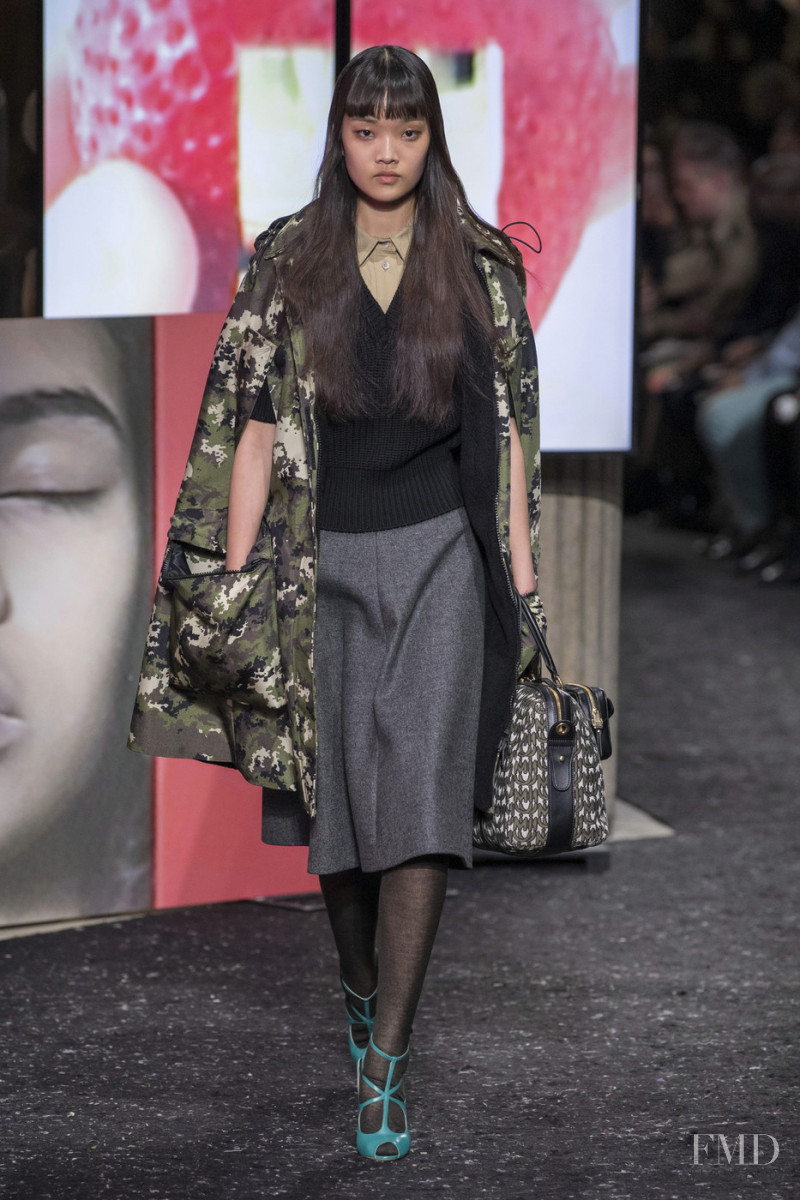 Youn Bomi featured in  the Miu Miu fashion show for Autumn/Winter 2019