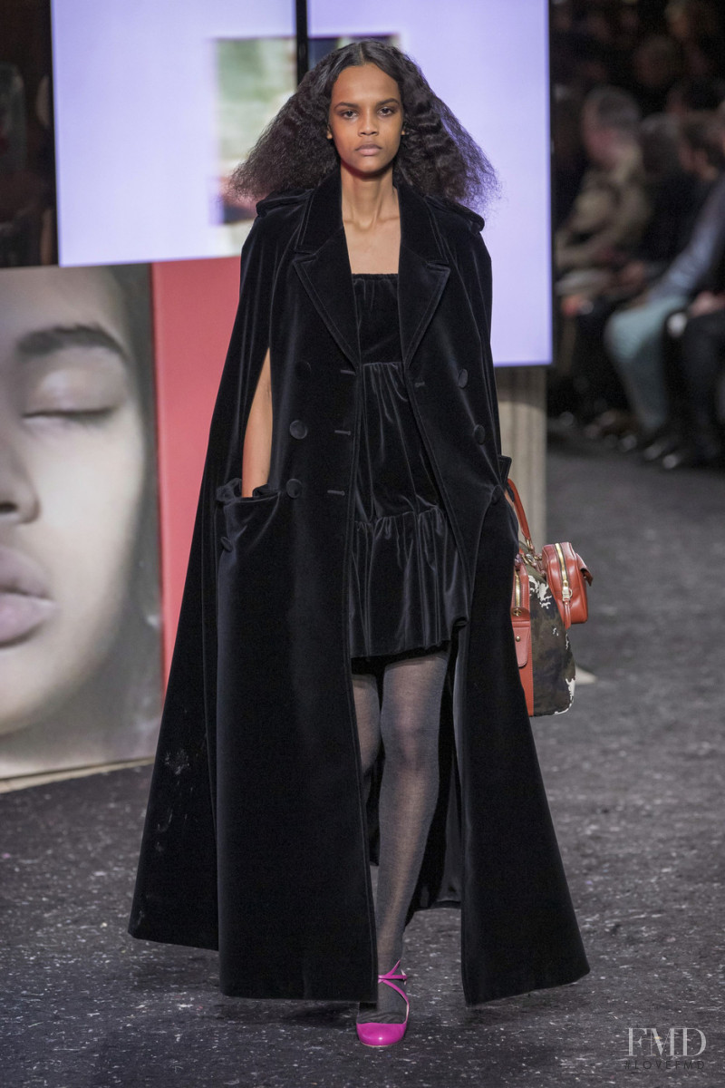 Natalia Montero featured in  the Miu Miu fashion show for Autumn/Winter 2019