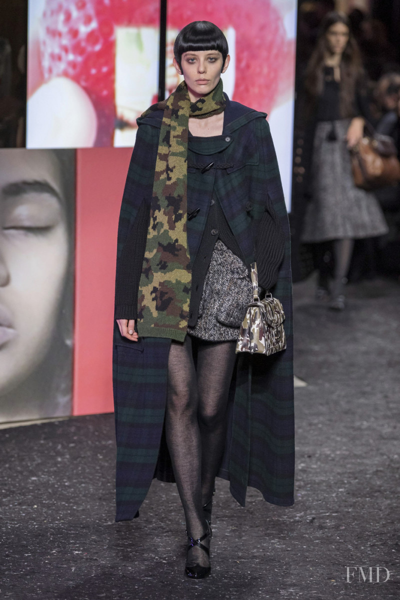 Jane Kovich featured in  the Miu Miu fashion show for Autumn/Winter 2019