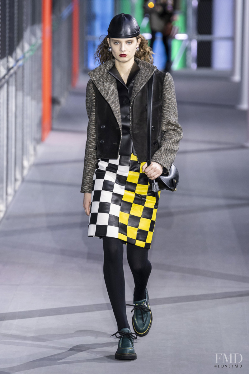 Giselle Norman featured in  the Louis Vuitton fashion show for Autumn/Winter 2019