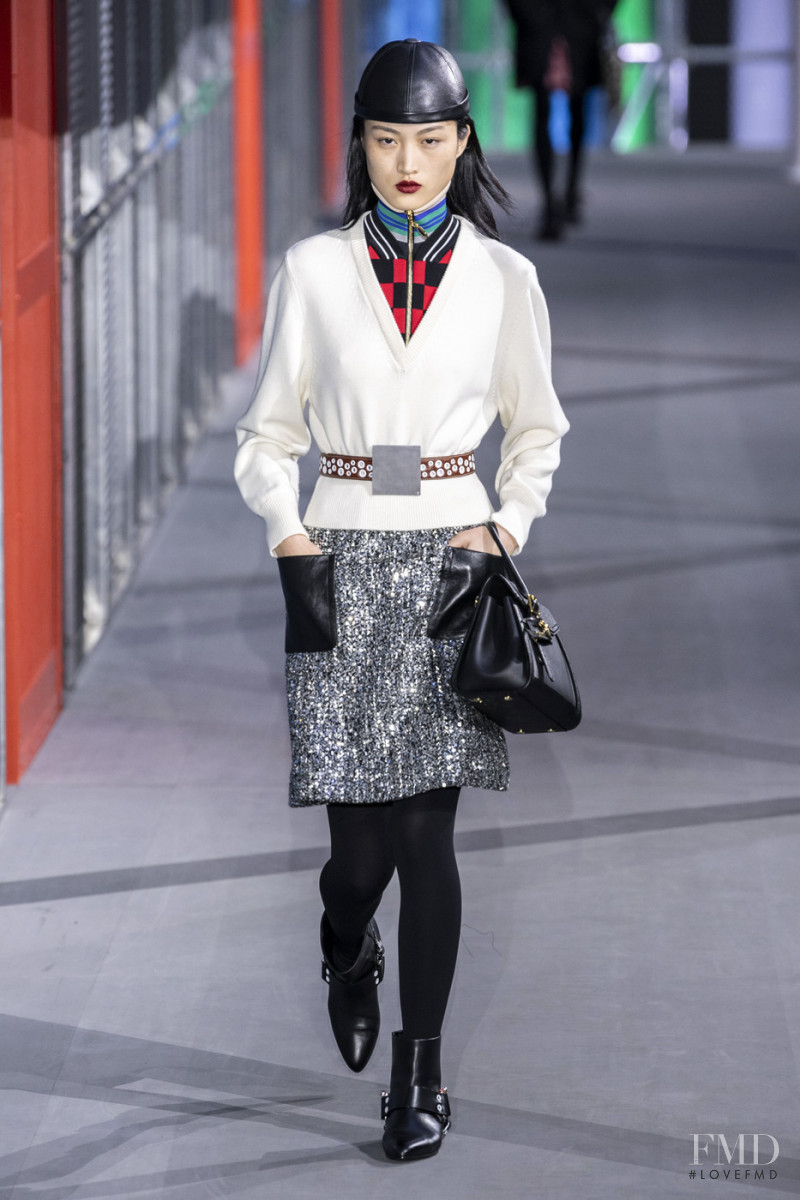 Jing Wen featured in  the Louis Vuitton fashion show for Autumn/Winter 2019