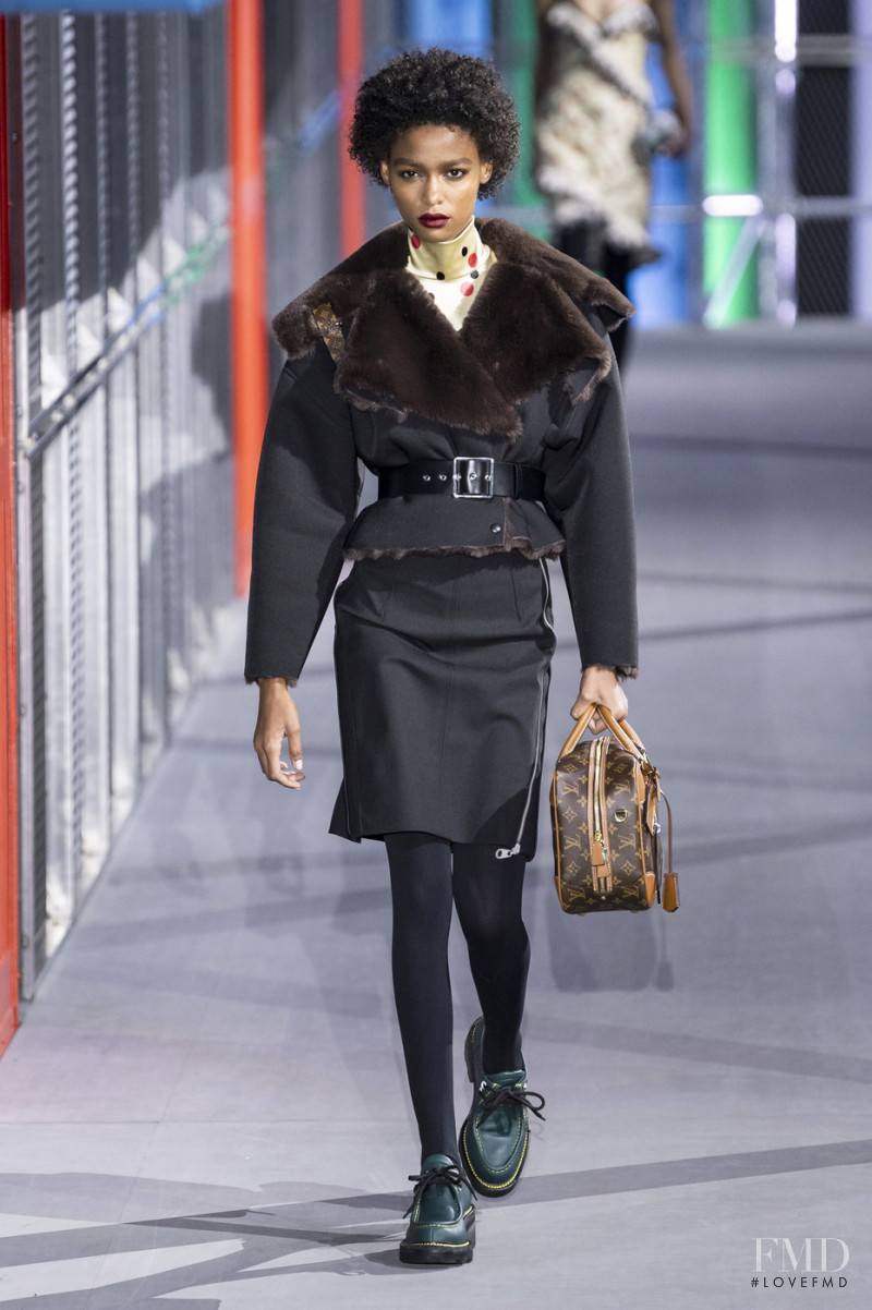 Blesnya Minher featured in  the Louis Vuitton fashion show for Autumn/Winter 2019