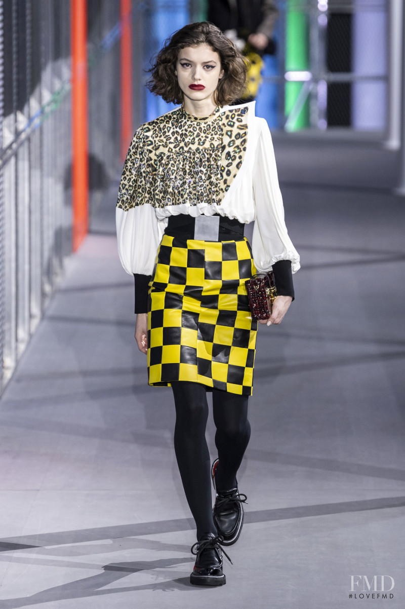 Kristen Coffey featured in  the Louis Vuitton fashion show for Autumn/Winter 2019