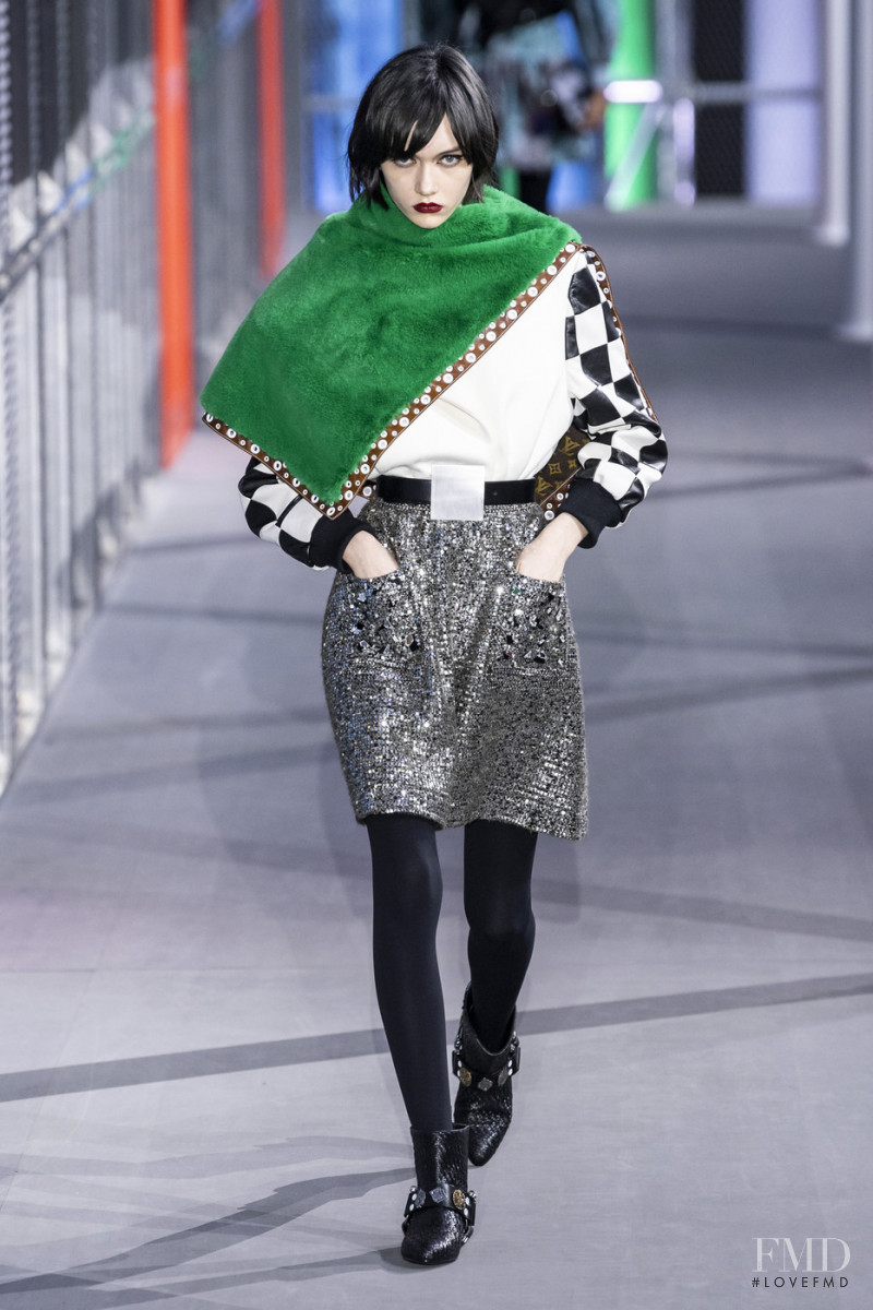 Sofia Steinberg featured in  the Louis Vuitton fashion show for Autumn/Winter 2019
