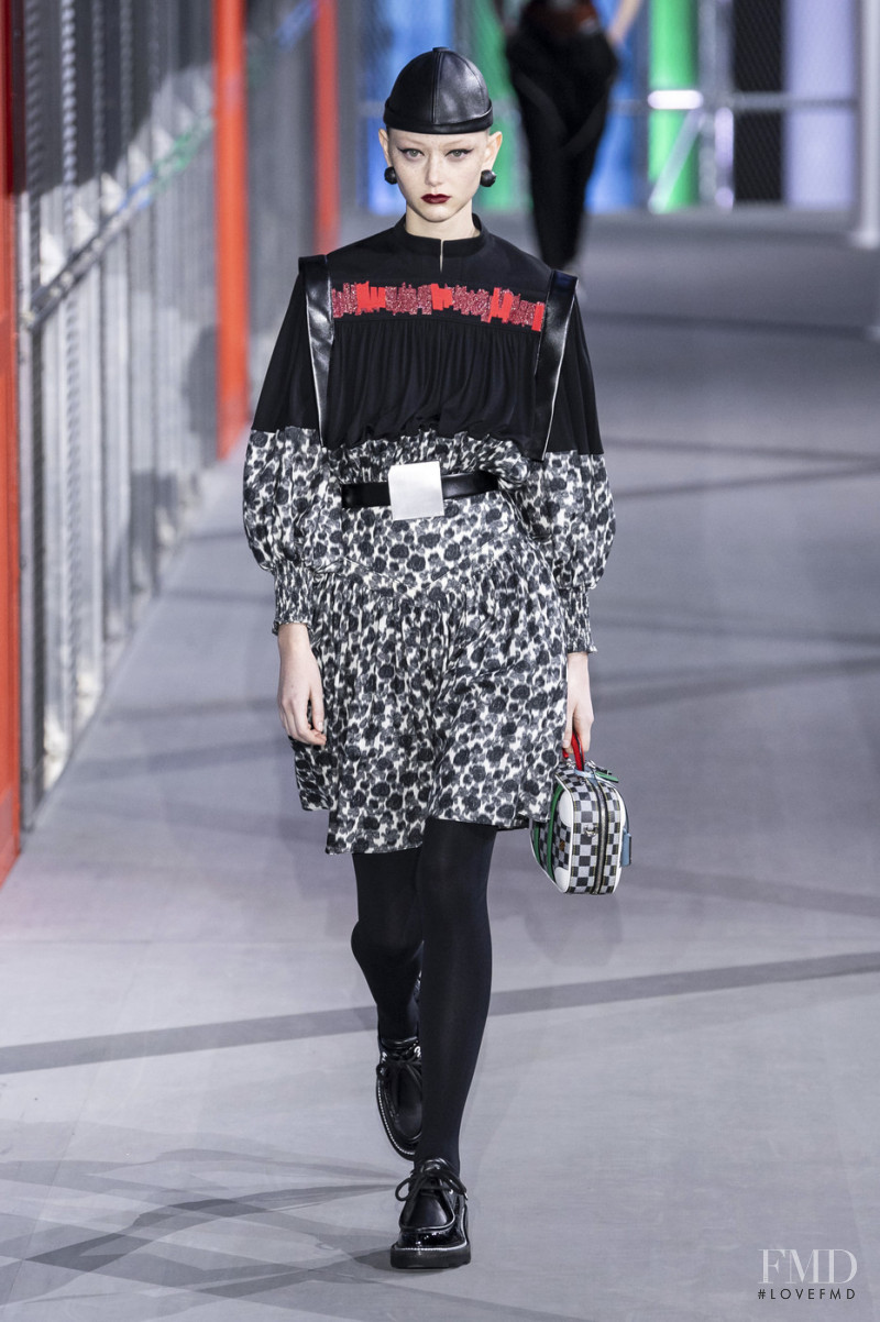 Sara Grace Wallerstedt featured in  the Louis Vuitton fashion show for Autumn/Winter 2019
