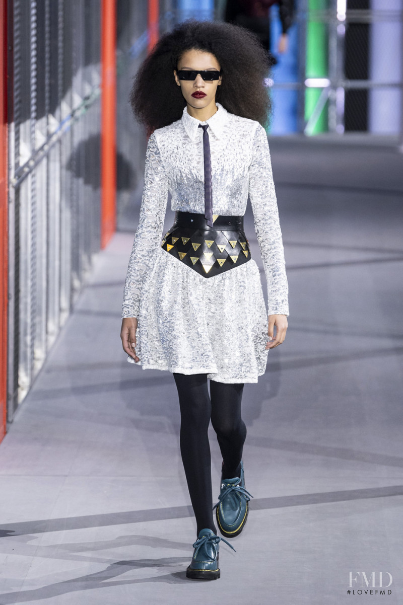 Kukua Williams featured in  the Louis Vuitton fashion show for Autumn/Winter 2019