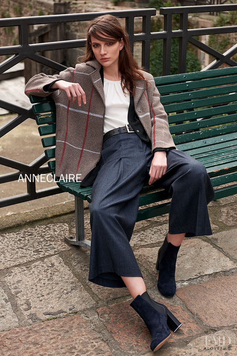 Roberta Cardenio featured in  the Anneclaire advertisement for Autumn/Winter 2017