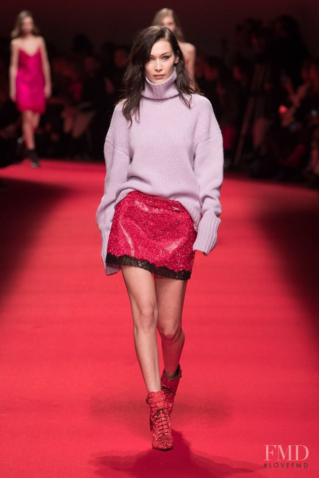 Bella Hadid featured in  the Philosophy di Lorenzo Serafini fashion show for Autumn/Winter 2019