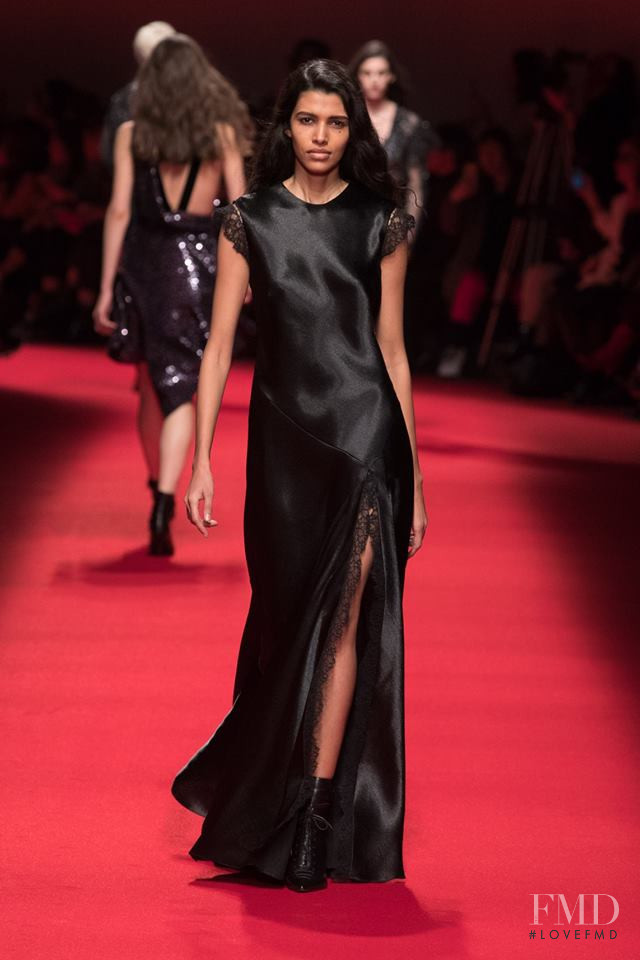 Pooja Mor featured in  the Philosophy di Lorenzo Serafini fashion show for Autumn/Winter 2019