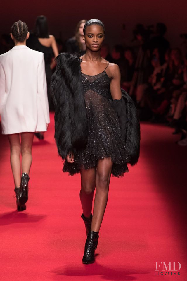 Mayowa Nicholas featured in  the Philosophy di Lorenzo Serafini fashion show for Autumn/Winter 2019